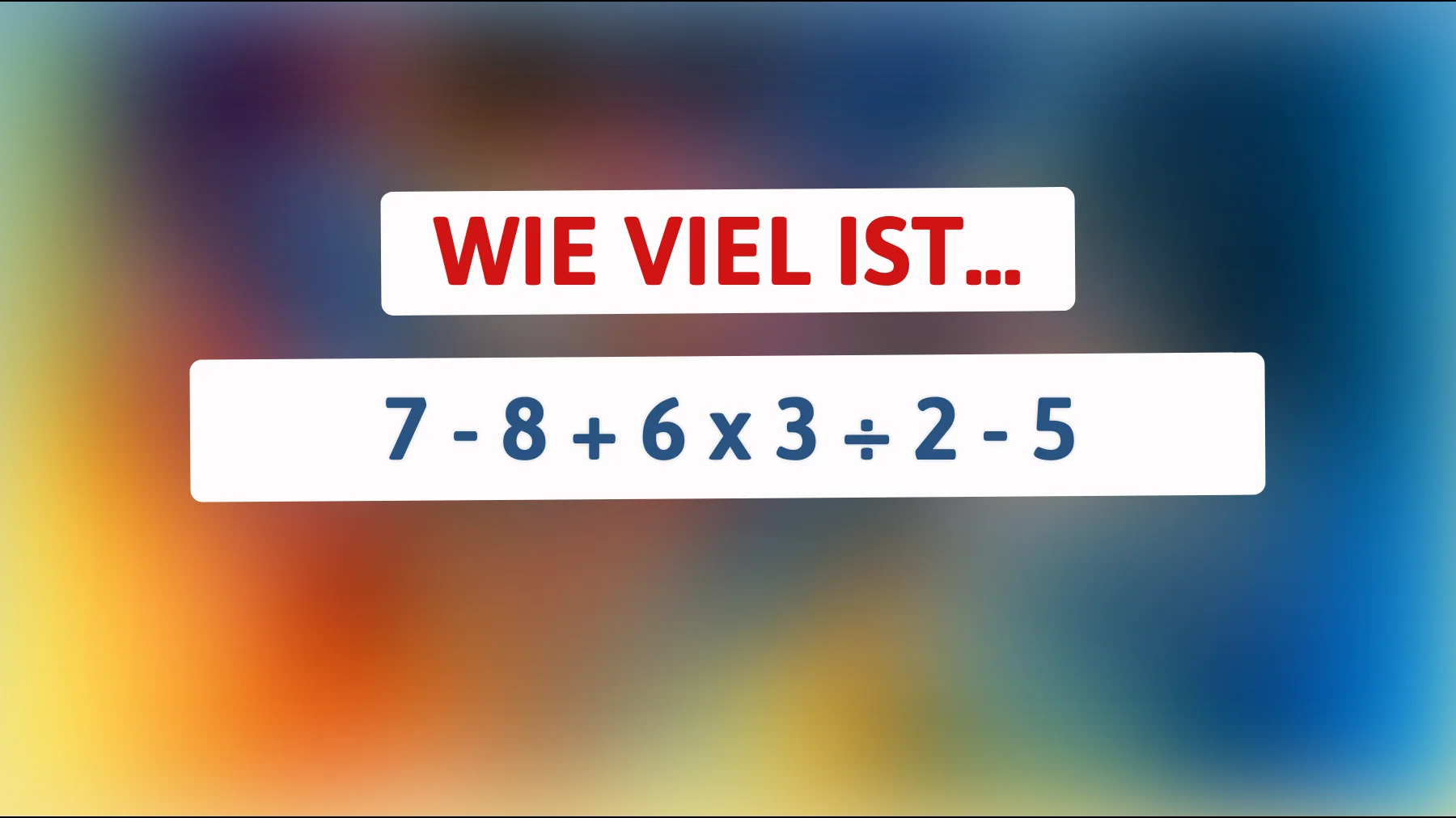 Bist du schlau genug, um die richtige Lösung für dieses knifflige Mathe-Rätsel zu finden?"