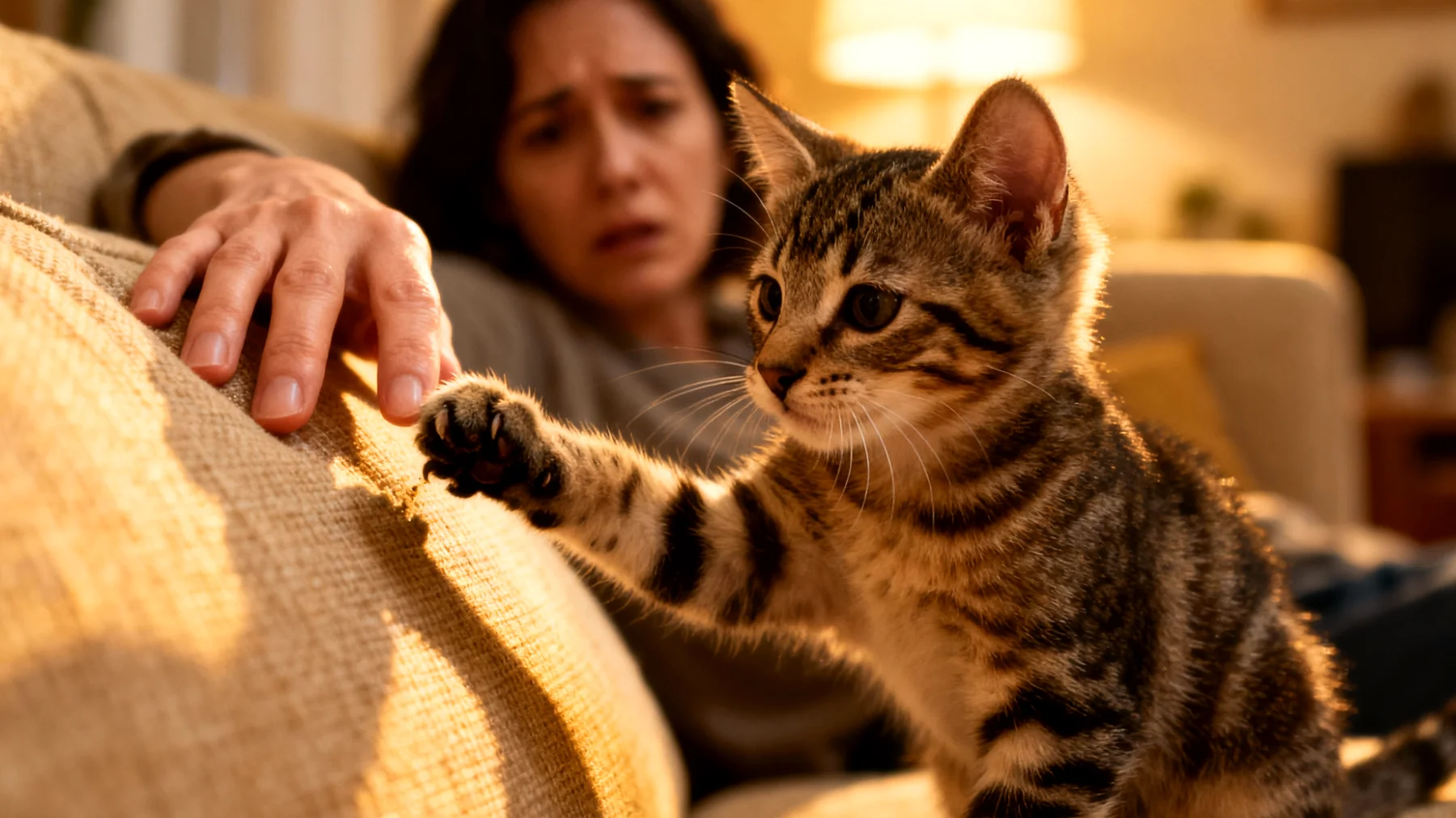 Junge Katzen entwickeln während der Eingewöhnungsphase oft unerwünschte Verhaltensweisen wie Kratzen an Möbeln, Beißen in Hände oder übermäßiges nächtliches Spielen, was das Training und die Verhaltenserziehung in den ersten Lebensmonaten besonders herausfordernd macht"