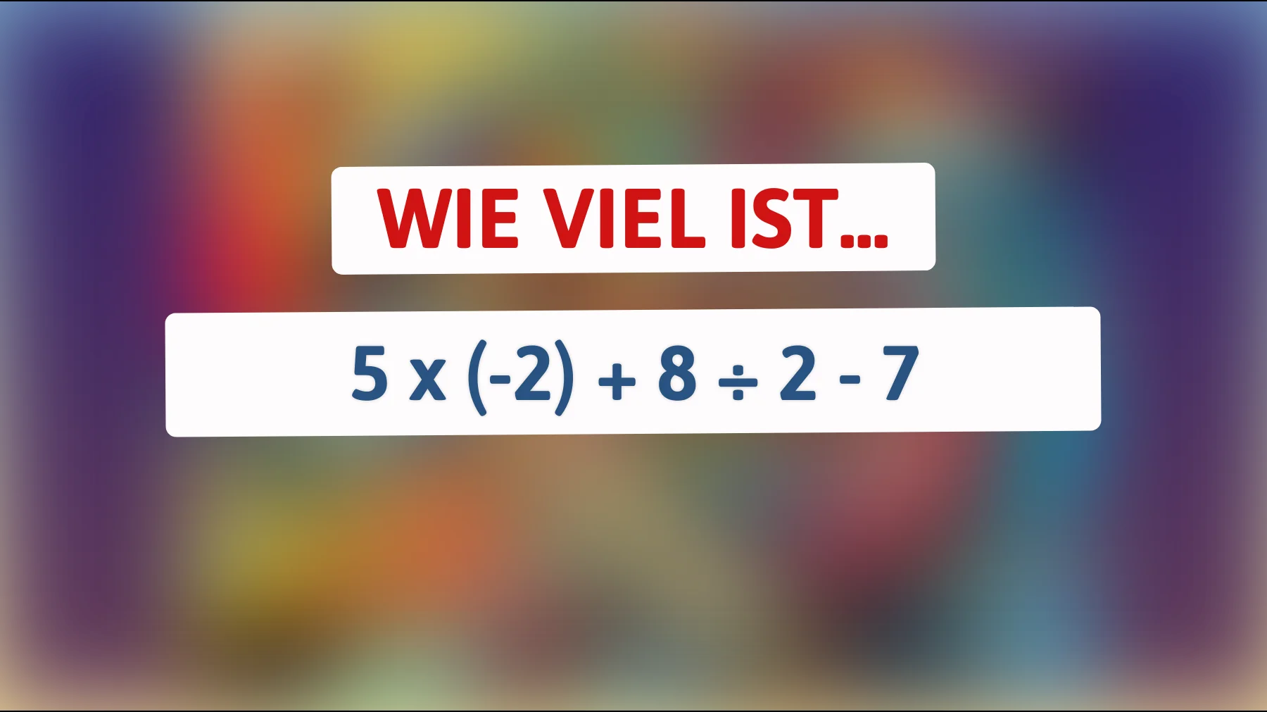 Löse das verblüffende Rätsel, das nur die cleversten Köpfe knacken: Findest du die richtige Lösung?"