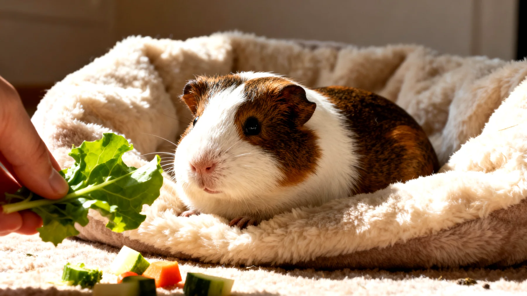 Meerschweinchen benötigen nach der Kastration besondere Ernährungsanpassungen und sorgfältige Futterkontrolle, um Komplikationen zu vermeiden und eine optimale Genesung zu gewährleisten"