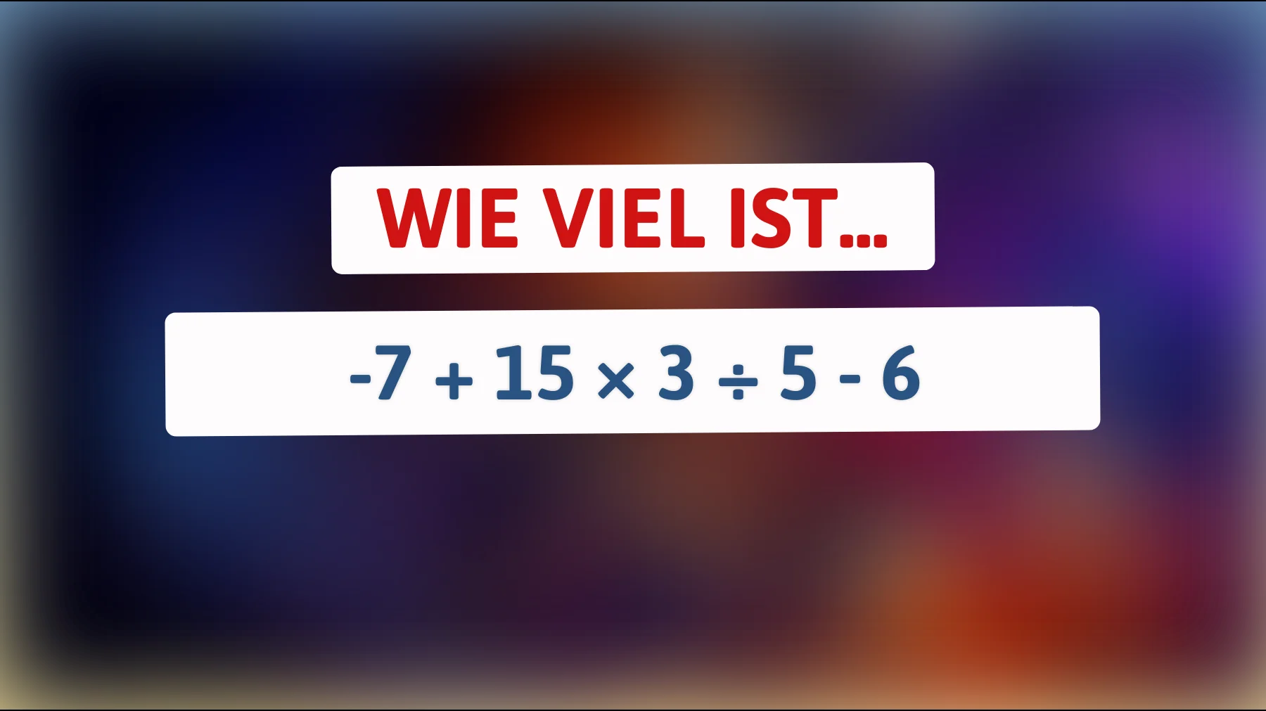 Nur Genies können es lösen: Schaffst du es, dieses mathematische Rätsel zu knacken? Das Ergebnis wird dich überraschen!"