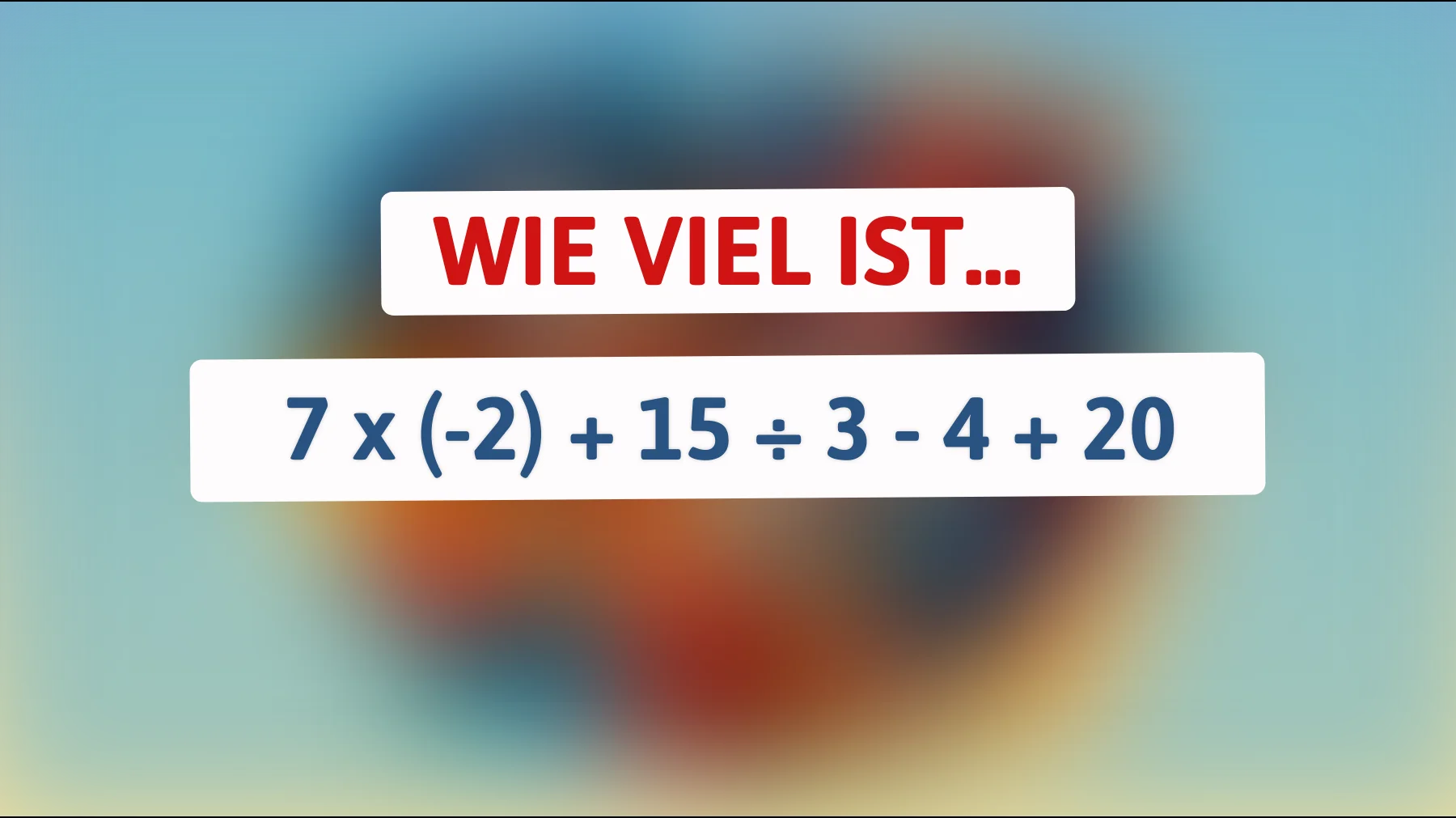 Nur die brillantesten Köpfe können dieses mathematische Rätsel sofort lösen – Bist du einer von ihnen?"
