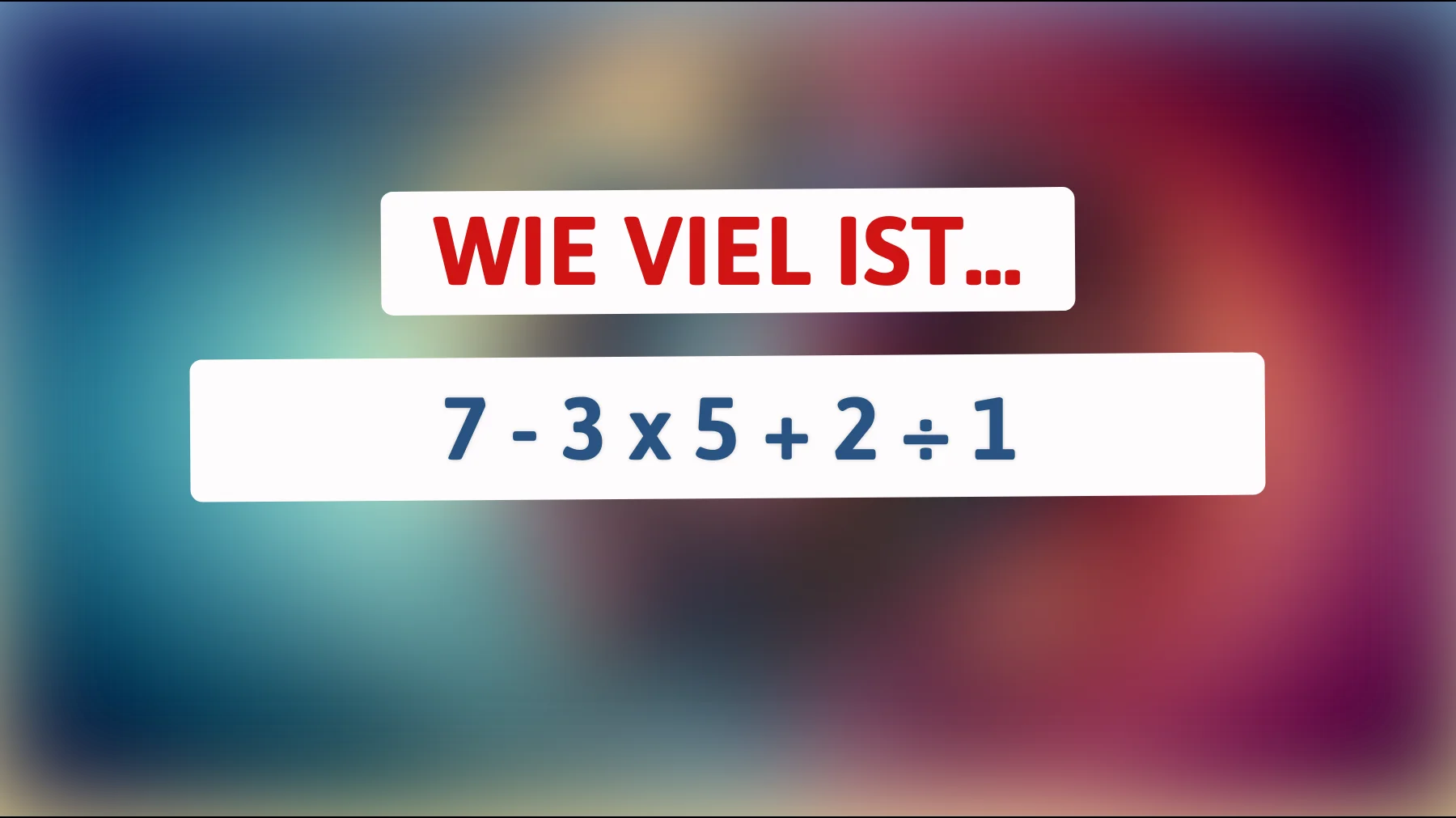 Nur für echte Denksport-Helden: Knacke dieses Rätsel und finde die überraschende Lösung!"