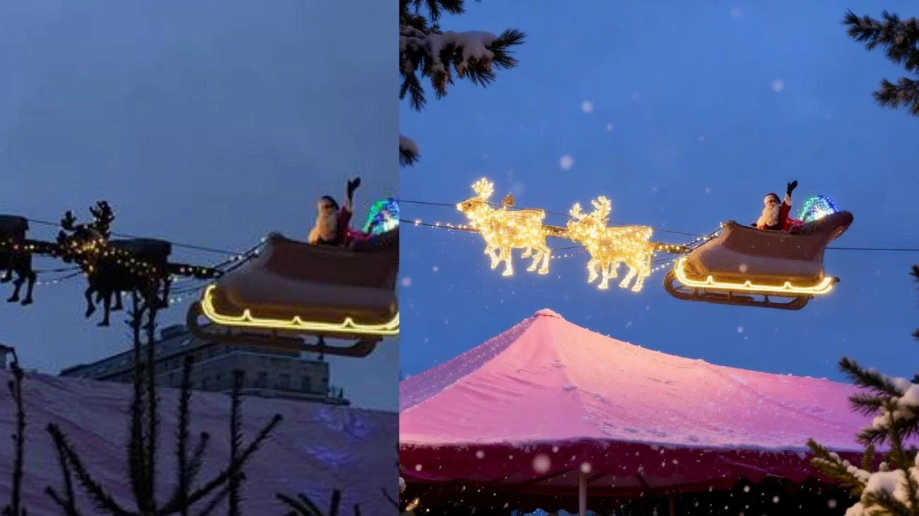 Weihnachtsmarkt Hamburg🦌🎅🏻 24. November -23. Dezember, jeden Tag um 16, 18, 20 Uhr✨️🎄 #hamburg #fyp #viral #fliegenderweihnachtsmann #fypシ゚viral🖤tiktok"