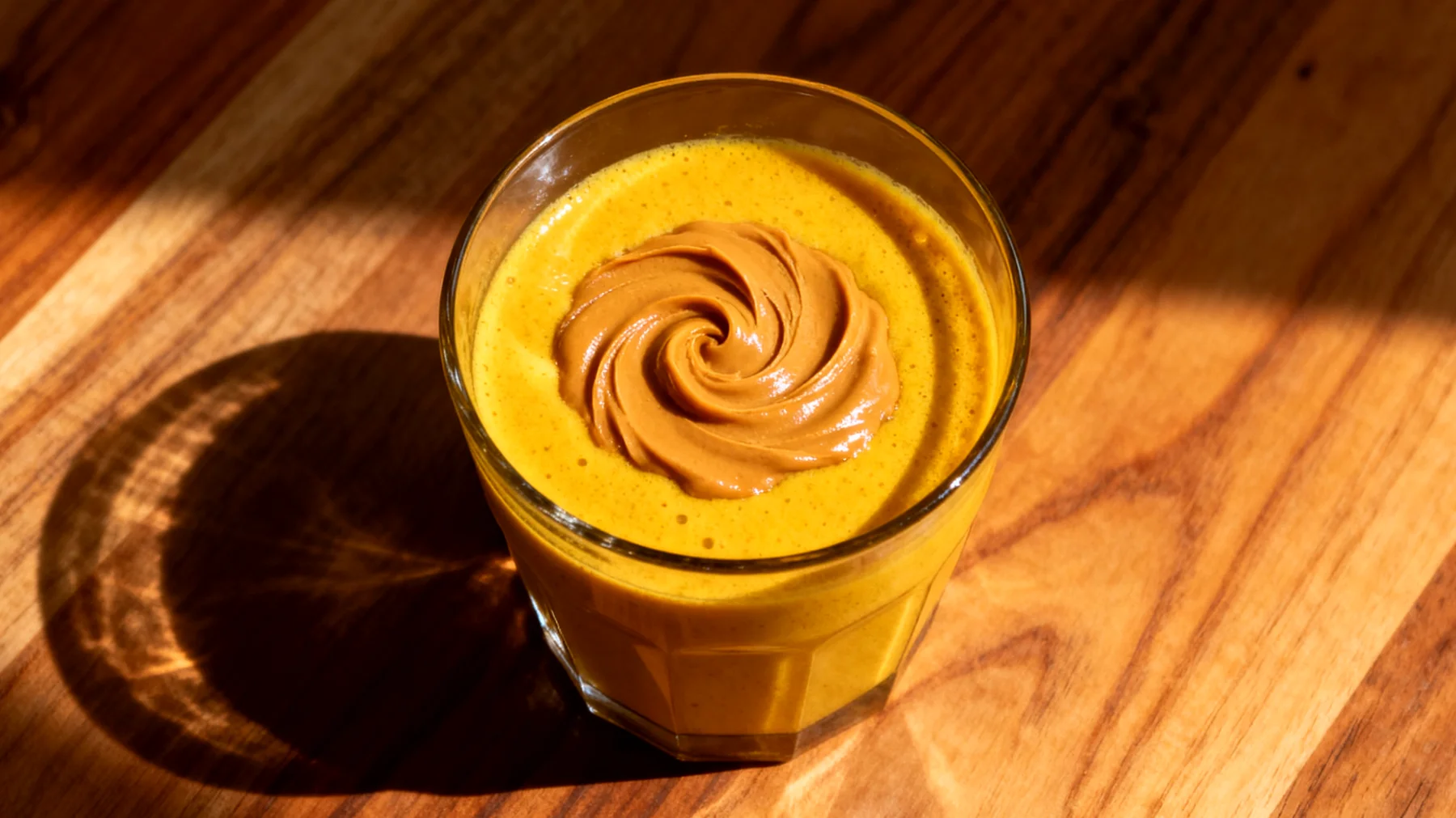 Goldene Milch mit Ashwagandha und Mandelbutter (Schlaftrunk)"