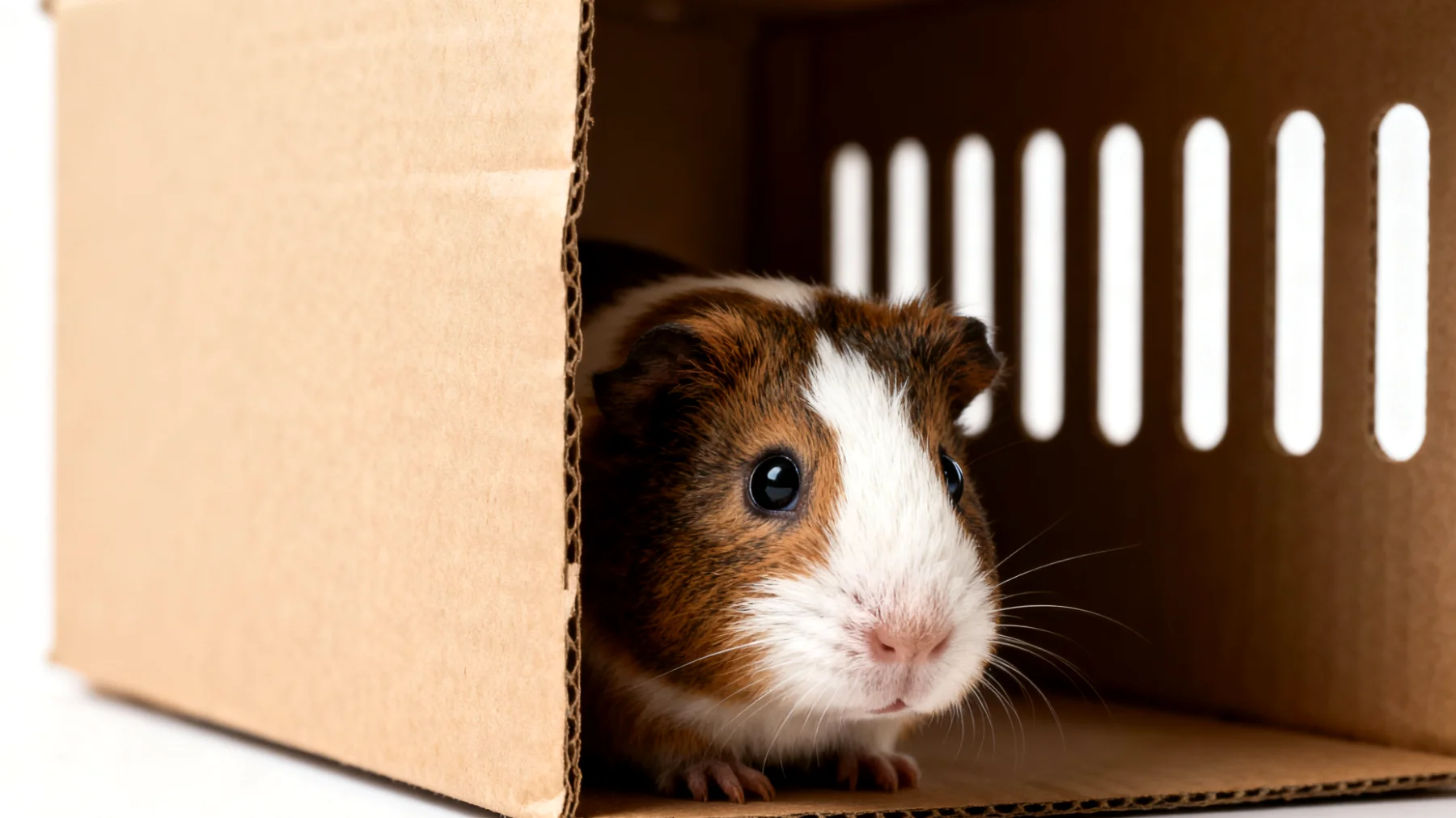 Meerschweinchen sind sehr stressanfällig und vertragen Ortswechsel sowie Transportstress schlecht, was ihre Eingewöhnung in ein neues Zuhause nach der Adoption erschwert"