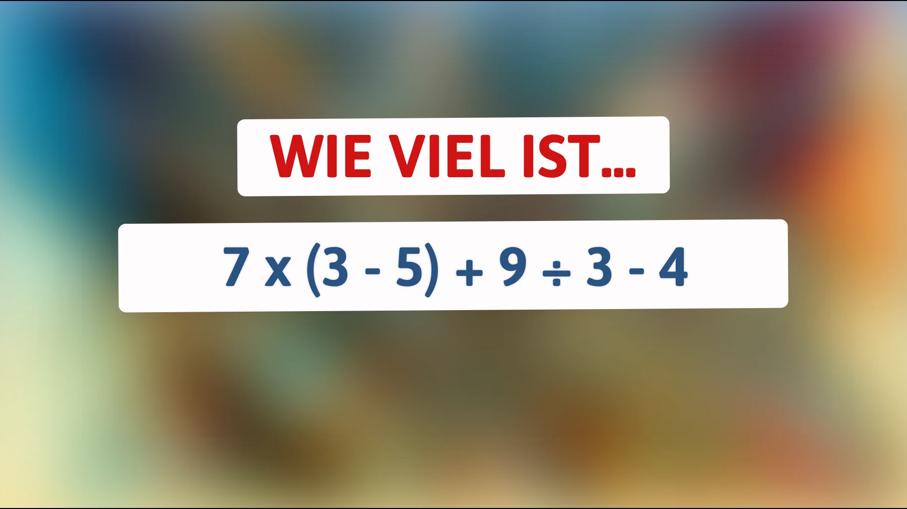 Nur 1 von 100 Menschen kann dieses Mathematikrätsel lösen: Bist du einer davon?"