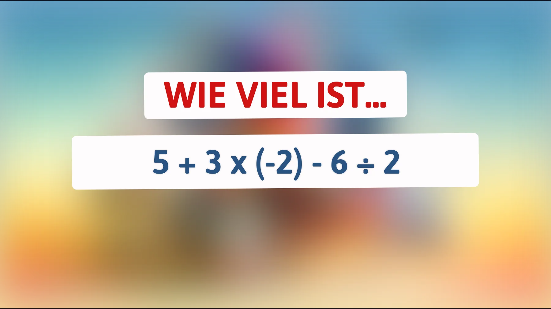 Nur 1% der Menschen können dieses mathematische Rätsel lösen! Kannst du es schaffen?"