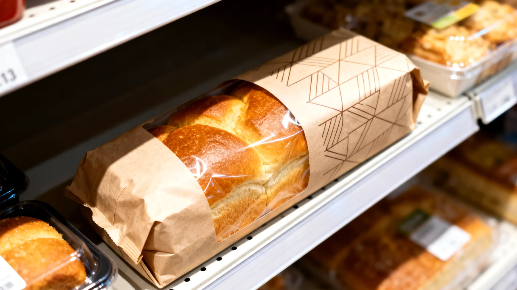 Verpackte Brioche"